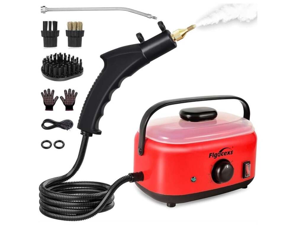 Flgocexs Handheld Steam Cleaner 2500W High Temp Pressurized Cleaning Machine